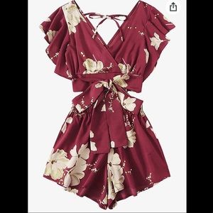 🕶BURGUNDY CROP SET☀️